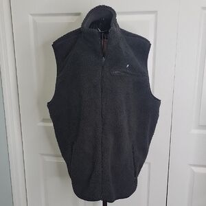 Tailor Vintage Charcoal Fleece Vest Men's Size XL NWT